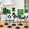 6 Pcs St Patrick's Day Table Decor Shamrock Wooden Table Signs Tall Standing Irish Gnome Truck Clover Block Set Lucky Table Centerpieces St Patrick's Day Sign for Tabletop Photo Prop